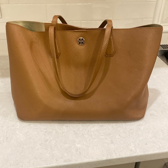 Tory Burch Tan Over the Shoulder Catch All Tote - Picture 1 of 10